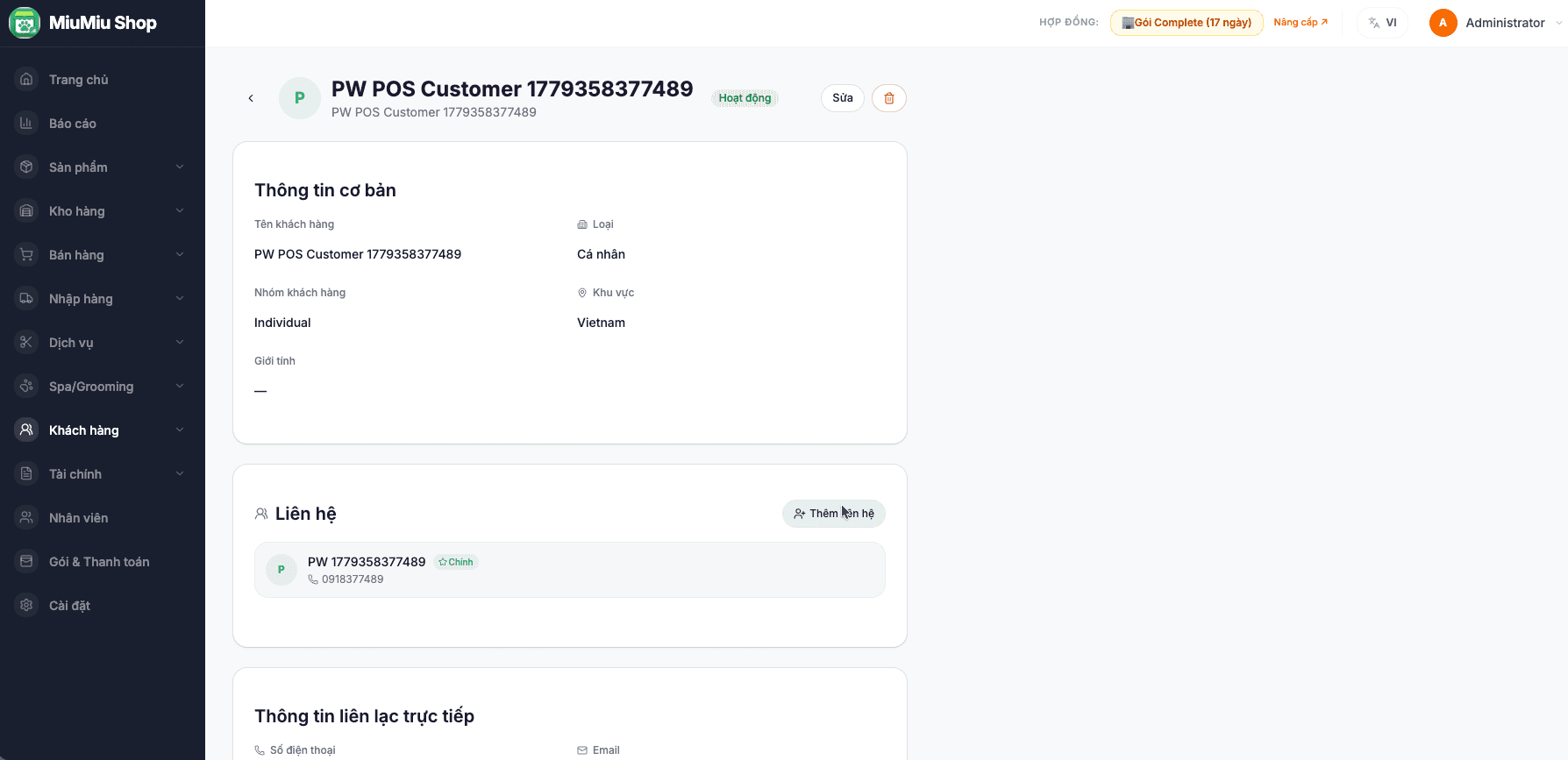 CRM Khách Hàng Chuyên Nghiệp